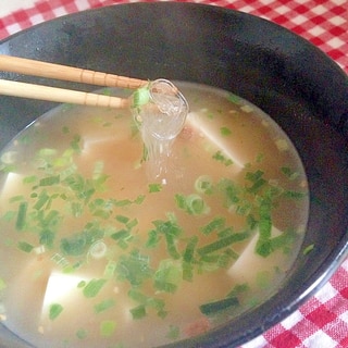 豆腐と春雨のスープ♡